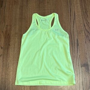 Neon yellow Under Armour tank